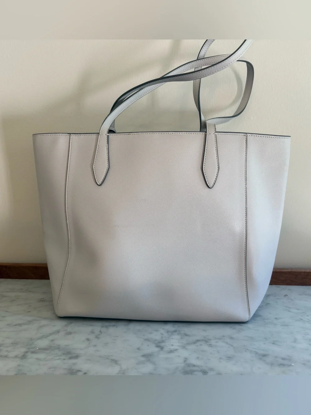 Kate Spade Saffiano Leather Platinum Dana Tote